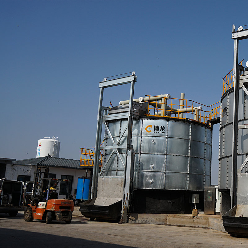 manure composting machine optimised space utilisation